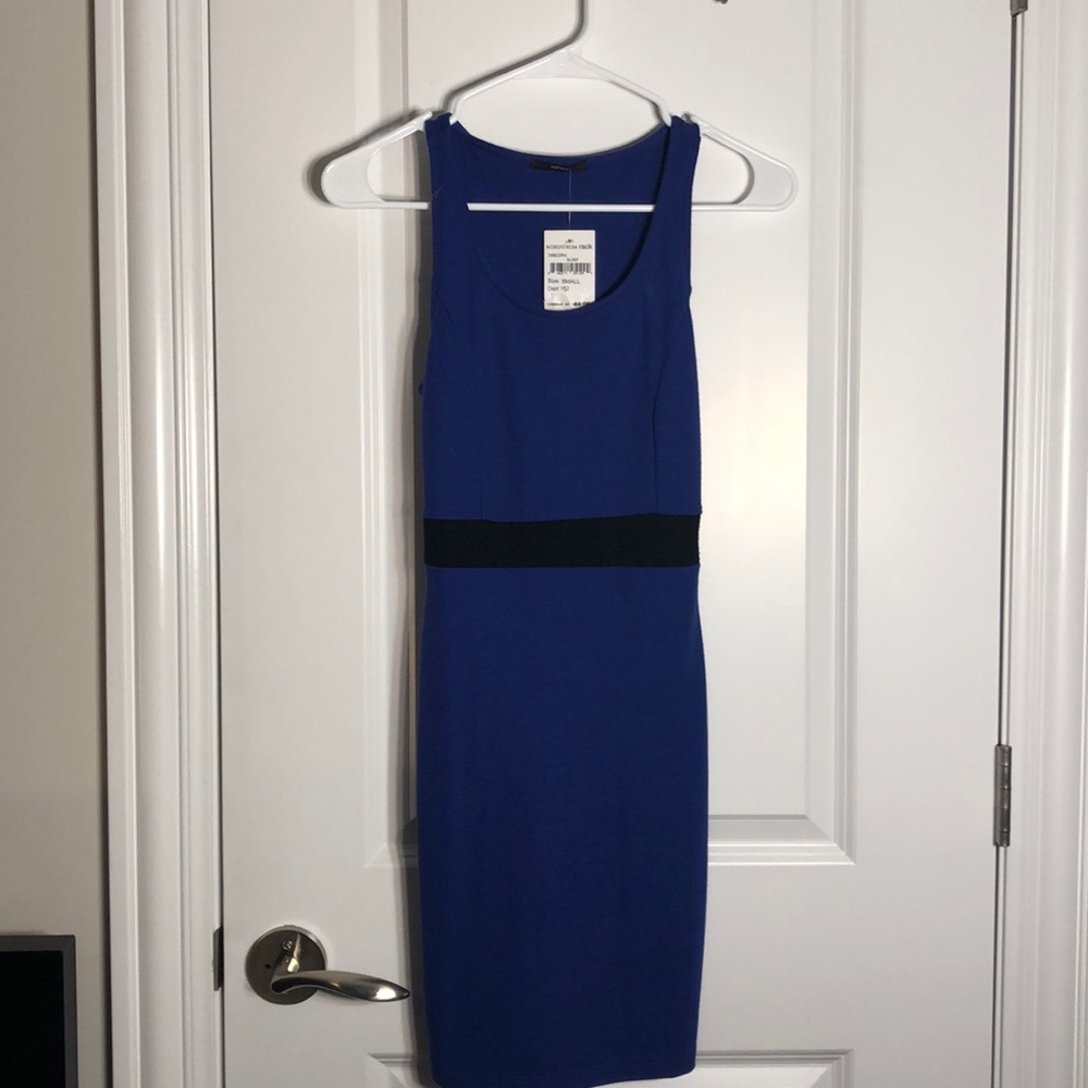 Navy pencil dress NWT